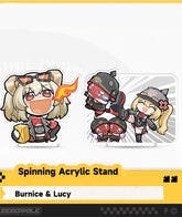 Burnice & Lucy Spinning Acrylic Stand