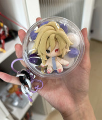 Zenless Zone Zero Hugo Chibi Clay Figure Keychain