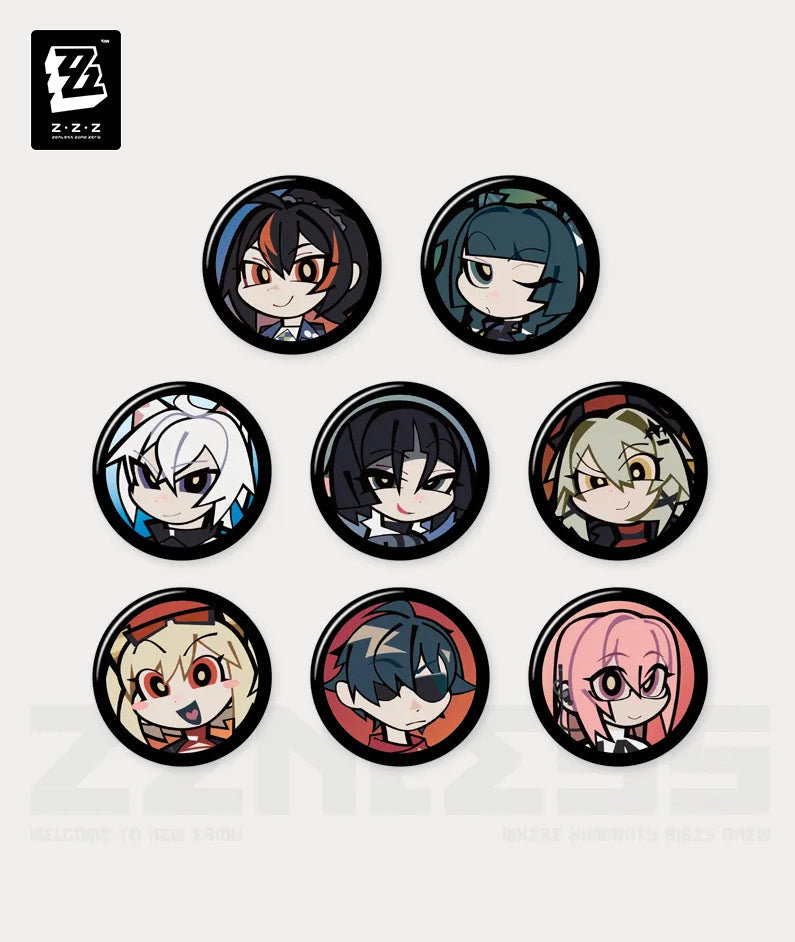 Zenless Zone Zero Agent Avatar Mini Badge Blind Box
