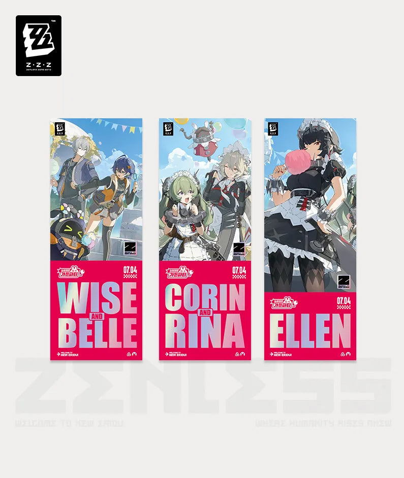 Zenless Zone Zero New Eridu Garden Party Commemorative Ticket Set