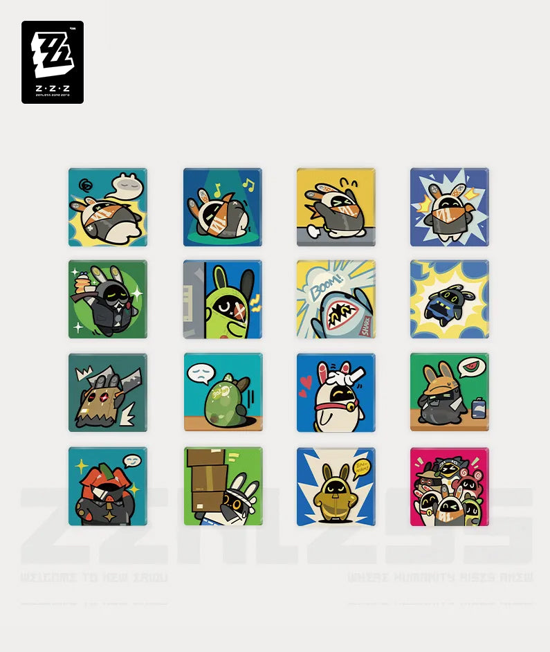 ZZZ Bangboo Sticker Acrylic Fridge Magnet