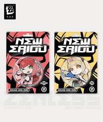 Zenless Zone Zero Spook Shack Alice & Yuzuha Chibi Badge