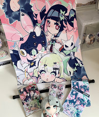 Zenless Zone Zero Nangong Yu & Sunna Wall Scroll and Acrylic Shikishi