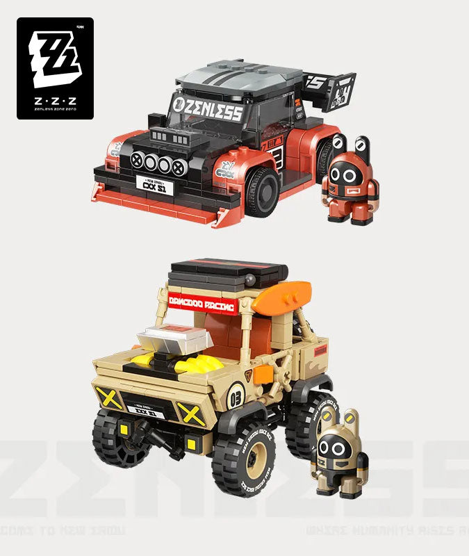 Zenless Zone Zero Turbo Legends Wasteland Knight & Crimson Comet Bangboo Toy Car Building Blocks