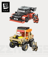 Zenless Zone Zero Turbo Legends Wasteland Knight & Crimson Comet Bangboo Toy Car Building Blocks