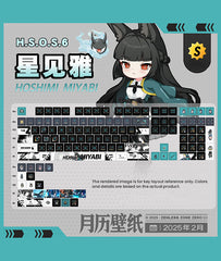 Hoshimi Miyabi Keycaps