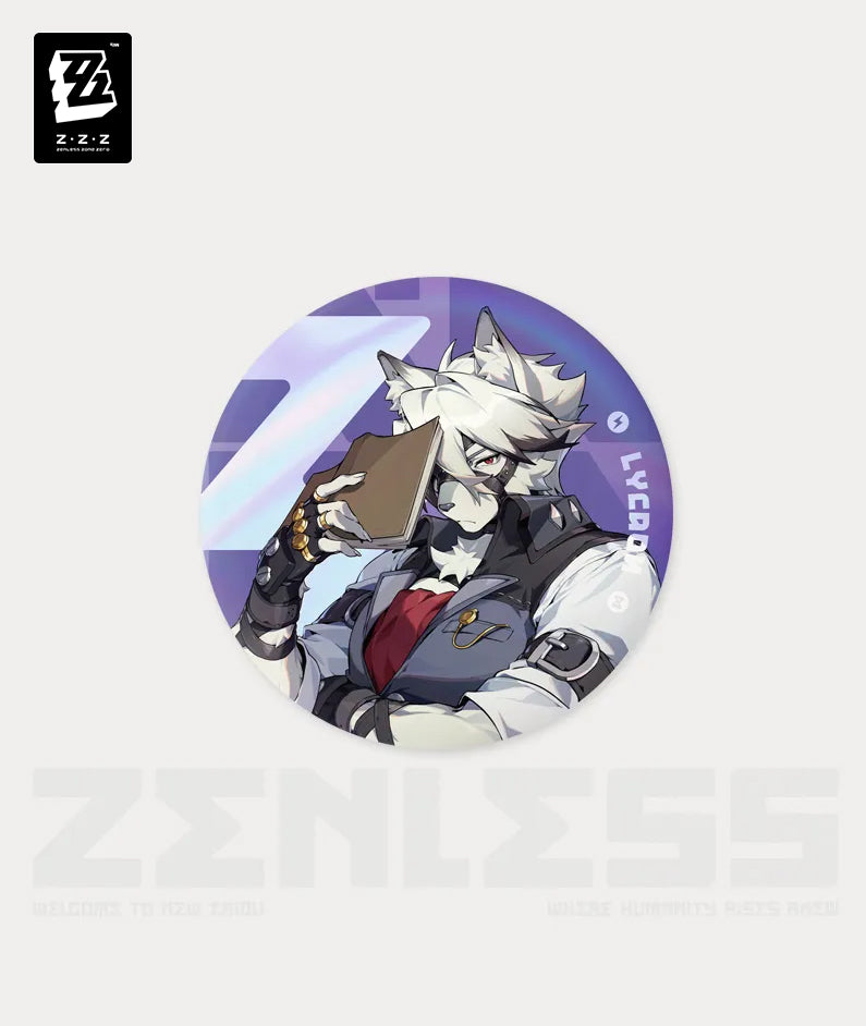 Lycaon Tinplate Badge