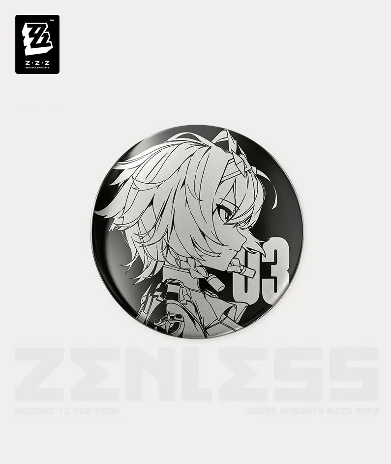 Silver Soldier Anby Mirror Badge