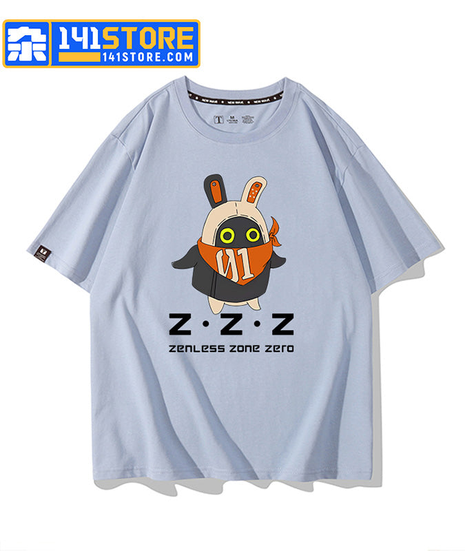 ZZZ Eous Bangboo T-shirts —— Misty Blue