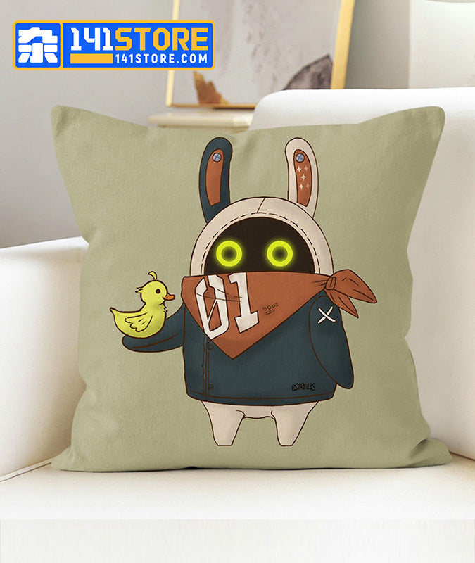 Zenless Zone Zero Eous Bangboo Throw Pillow