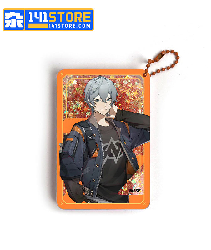 ZZZ Character Charms Liquid Glitter Quicksand Ticket Card —— Wise
