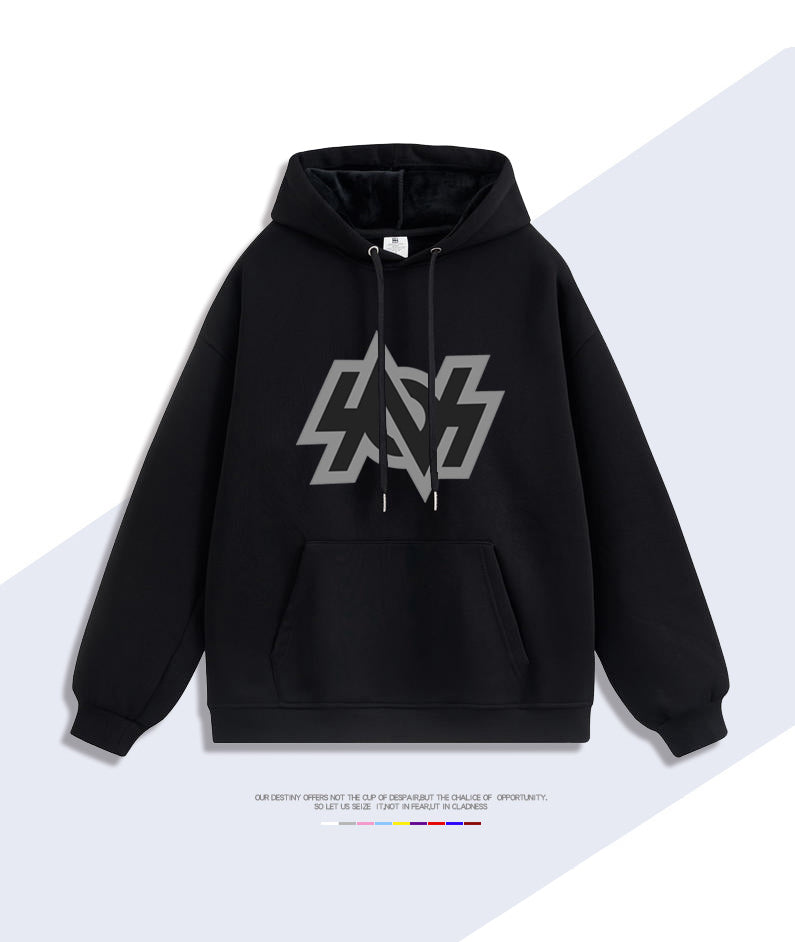 ZZZ Wise Fleece Lined Hooded Sweatshirt