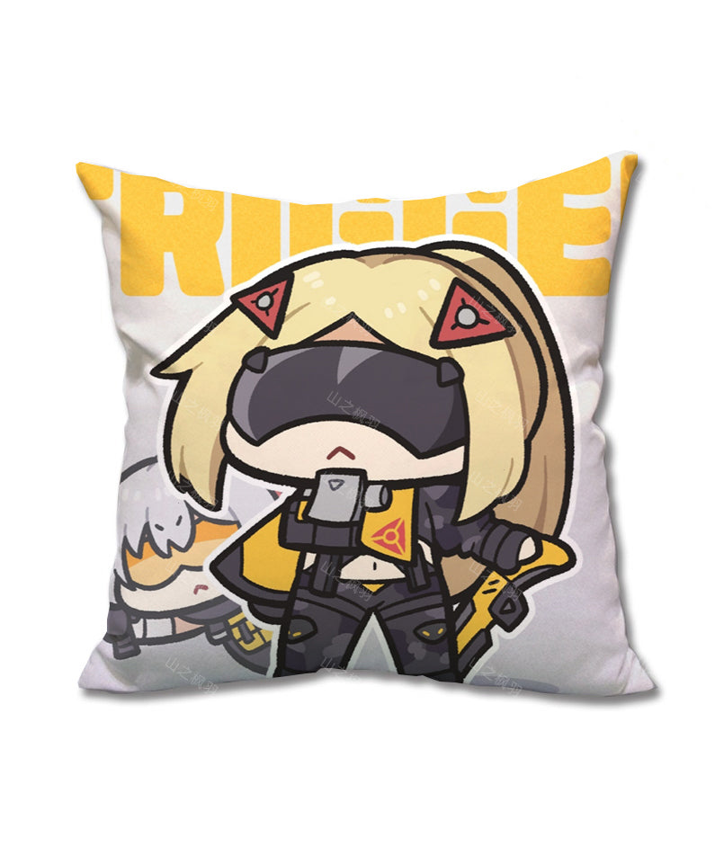 ZZZ Chibi Trigger Throw Pillow