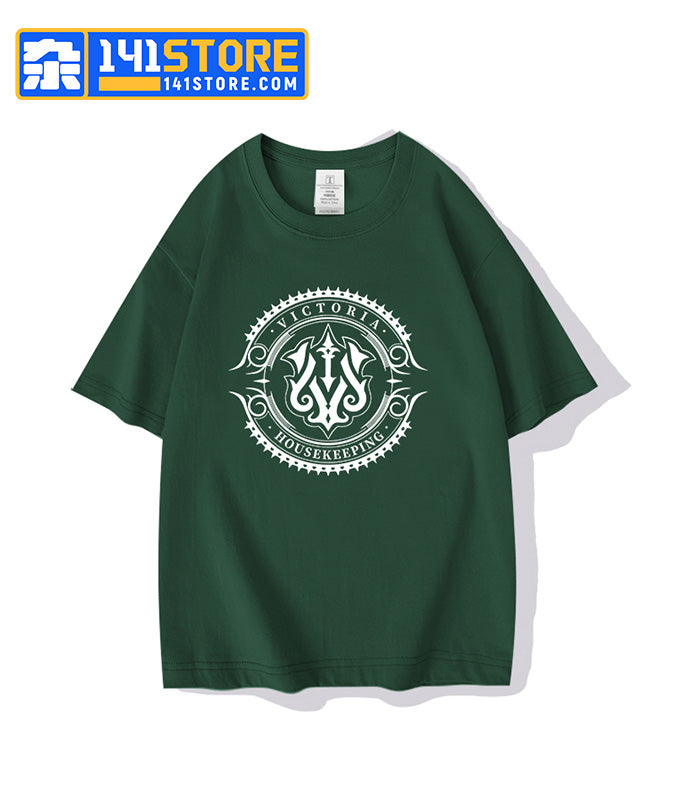ZZZ Victoria Housekeeping Co. Theme T-shirts —— Olive Green