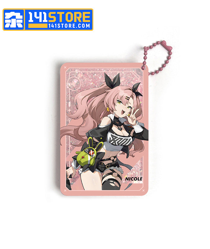 ZZZ Character Charms Liquid Glitter Quicksand Ticket Card —— Nicole Demara