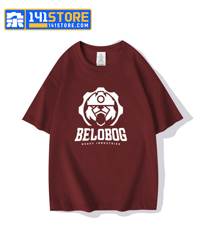Belobog Heavy Industries Theme T-shirts —— Wine Red