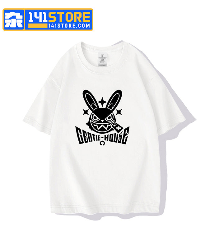 Cunning Hares AKA Gentle House Theme T-shirts —— White