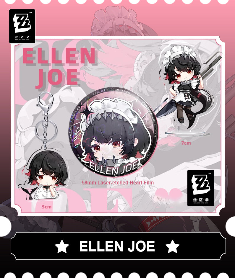 Ellen Joe Accessories: Keychains, Stands and Badges