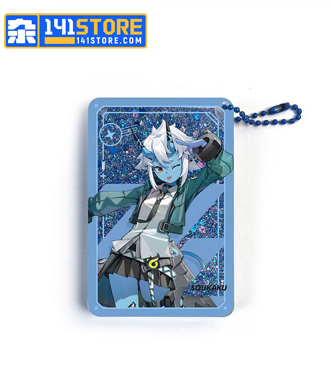 ZZZ Character Charms Liquid Glitter Quicksand Ticket Card —— Soukaku