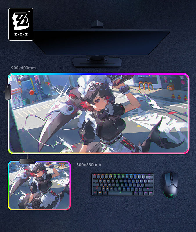 Zenless Zone Zero Ellen Joe RGB Gaming Desk Mat