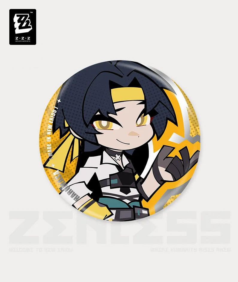 ZZZ New Eridu Section 6 Chibi Tinplate Badges - Miyabi