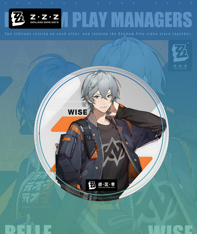 ZZZ Character Metal Badges —— Wise