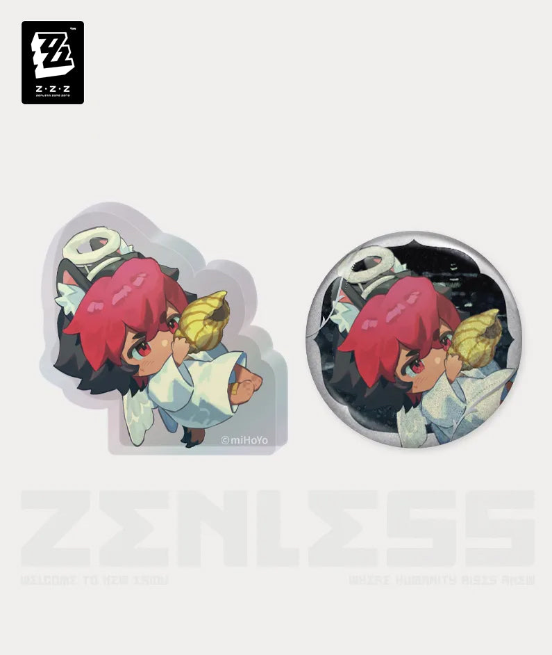 Manato Badge & Stand Set | The Impending Crash of Waves