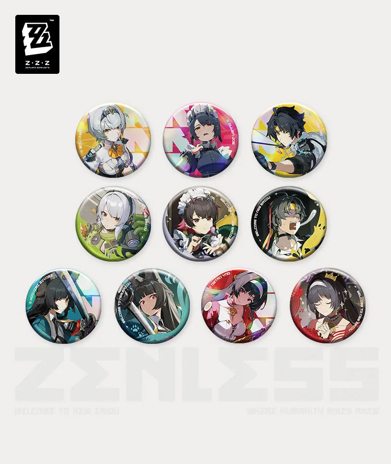 Zenless Zone Zero Inter-Knot Rec Tinplate Badge Blind Box Vol. 1