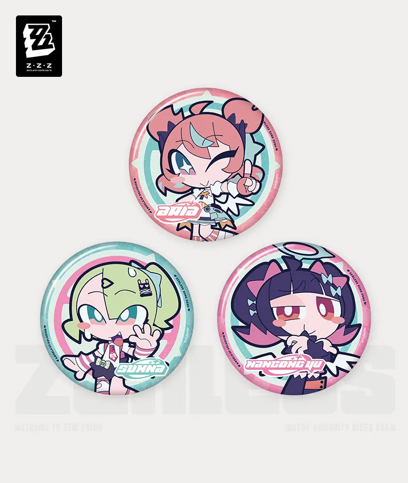 Zenless Zone Zero Angels of Delusion Pink Sugar Rush Series Chibi Badge