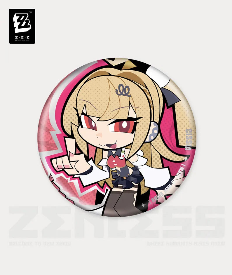 Zenless Zone Zero Ridu Series Metropolitan Order Division Chibi Badge