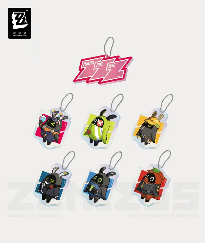 Zenless Zone Zero New Eridu Garden Party Bangboo Acrylic Keychain Blind Box