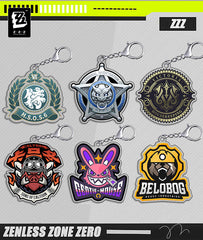 Zenless Zone Zero Factions Keychain