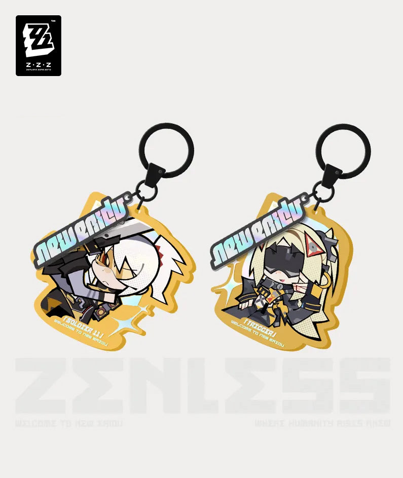 Obol Squad Soldier 11 &amp; Trigger Chibi Acrylic Keychains