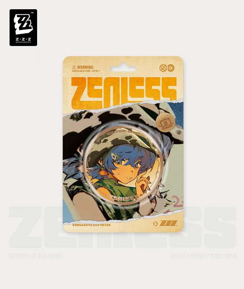 Zenless Zone Zero New Eridan Sunset Tinplate Badge - Belle