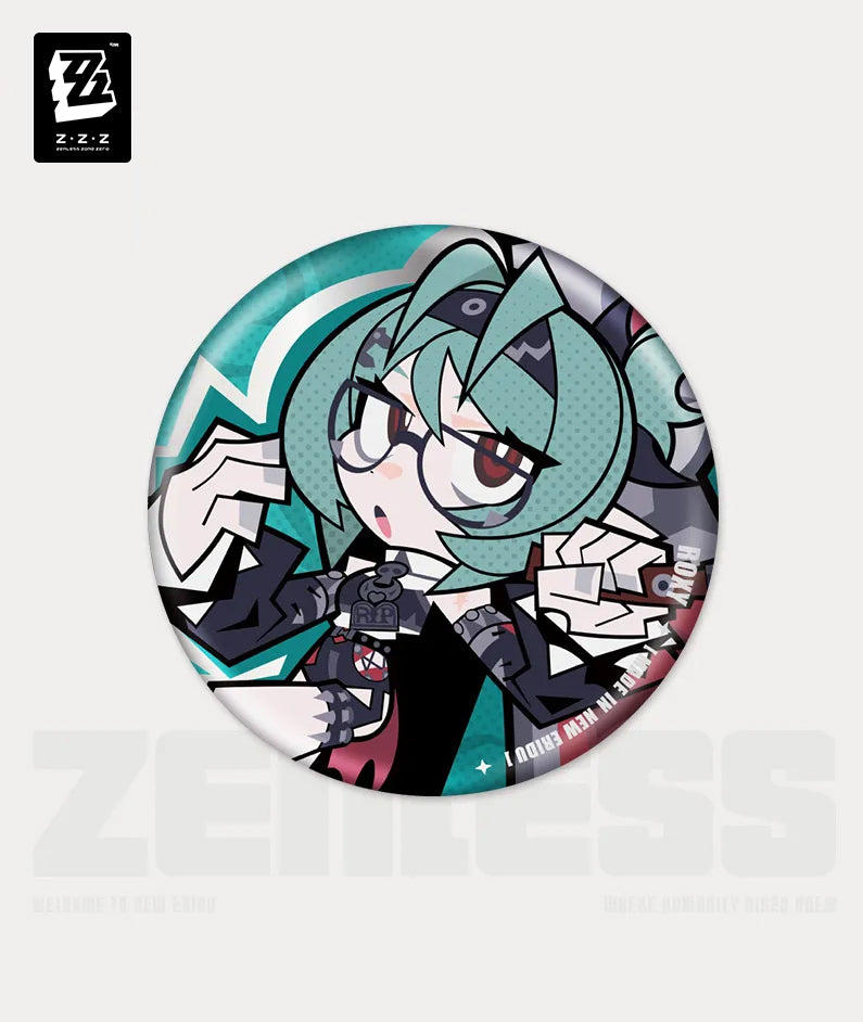 Zenless Zone Zero Ridu Series Flint Workshop Chibi Badge - Roxy