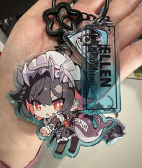 ZZZ Ellen Shark Girl Keychain