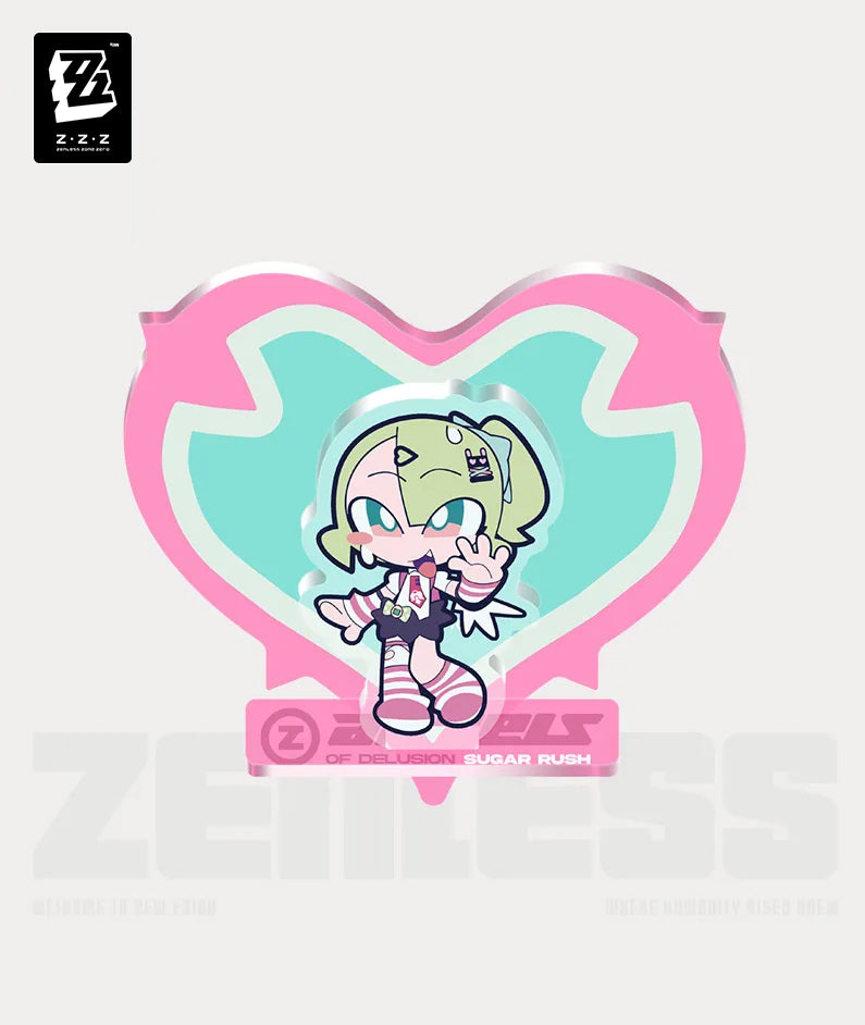 Zenless Zone Zero Angels of Delusion Pink Sugar Rush Series Chibi Acrylic Fridge Magnet - Sunna