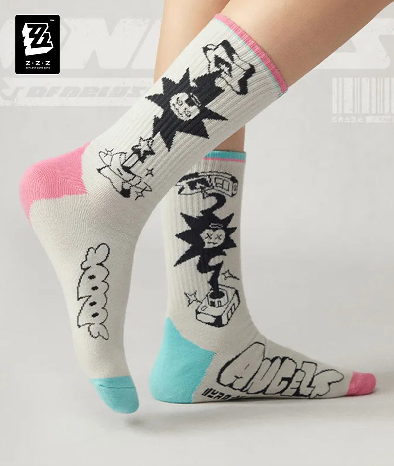 ZZZ Angels of Delusion Embroidered Socks Set