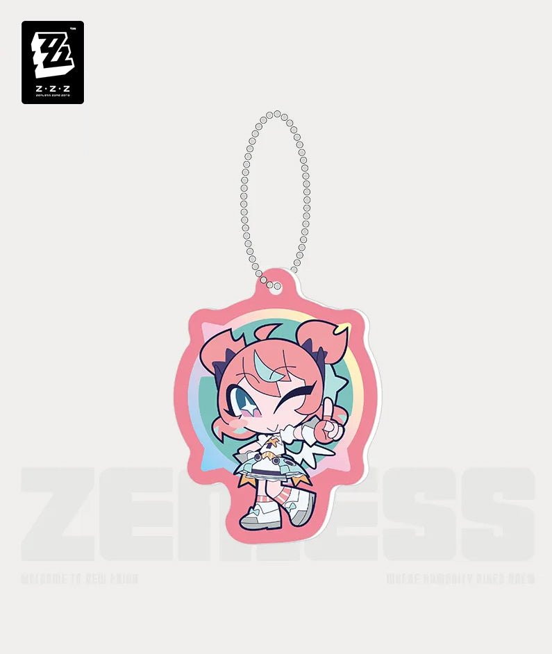 Zenless Zone Zero Angels of Delusion Pink Sugar Rush Series Chibi Keychain - Aria