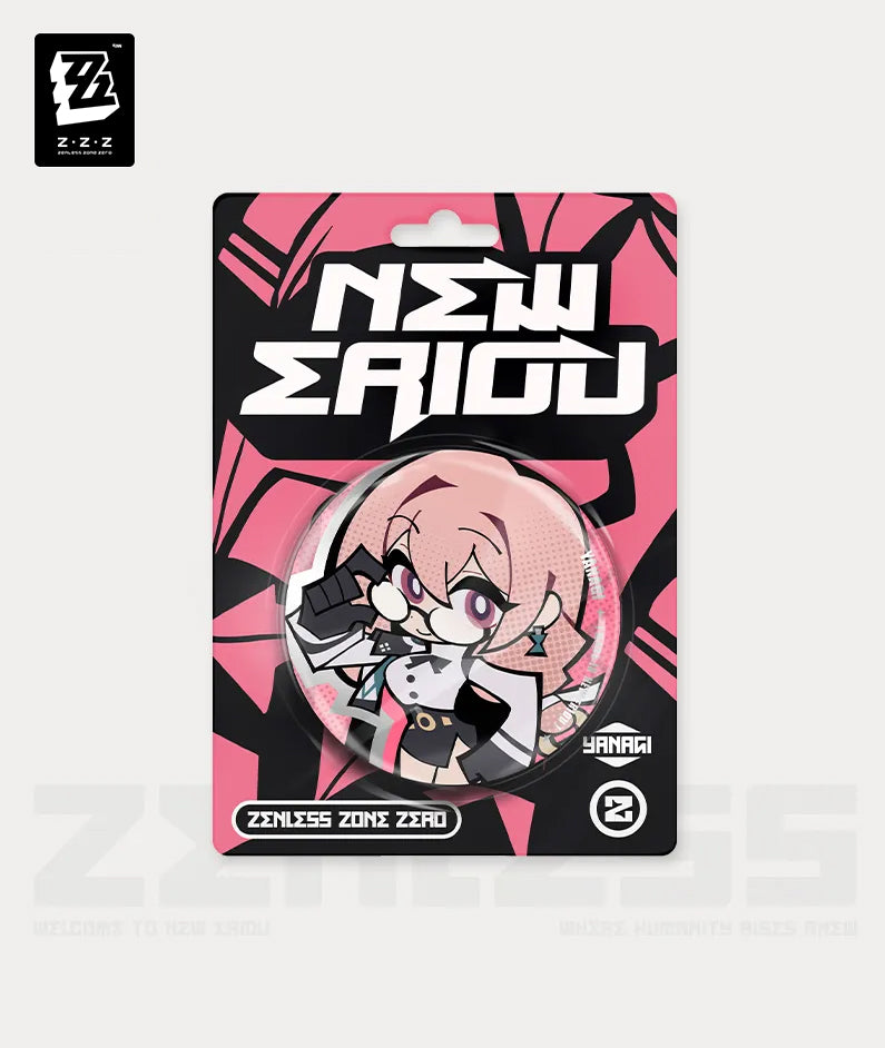 ZZZ New Eridu Section 6 Chibi Tinplate Badges - Miyabi