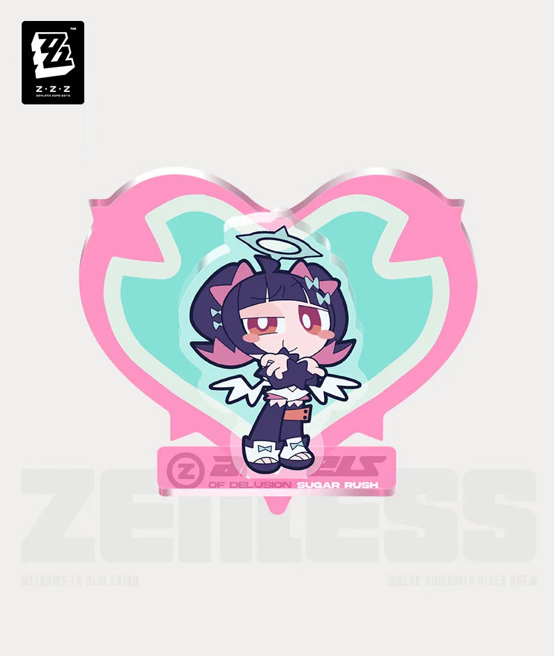 Zenless Zone Zero Angels of Delusion Pink Sugar Rush Series Chibi Acrylic Fridge Magnet - Nangong Yu