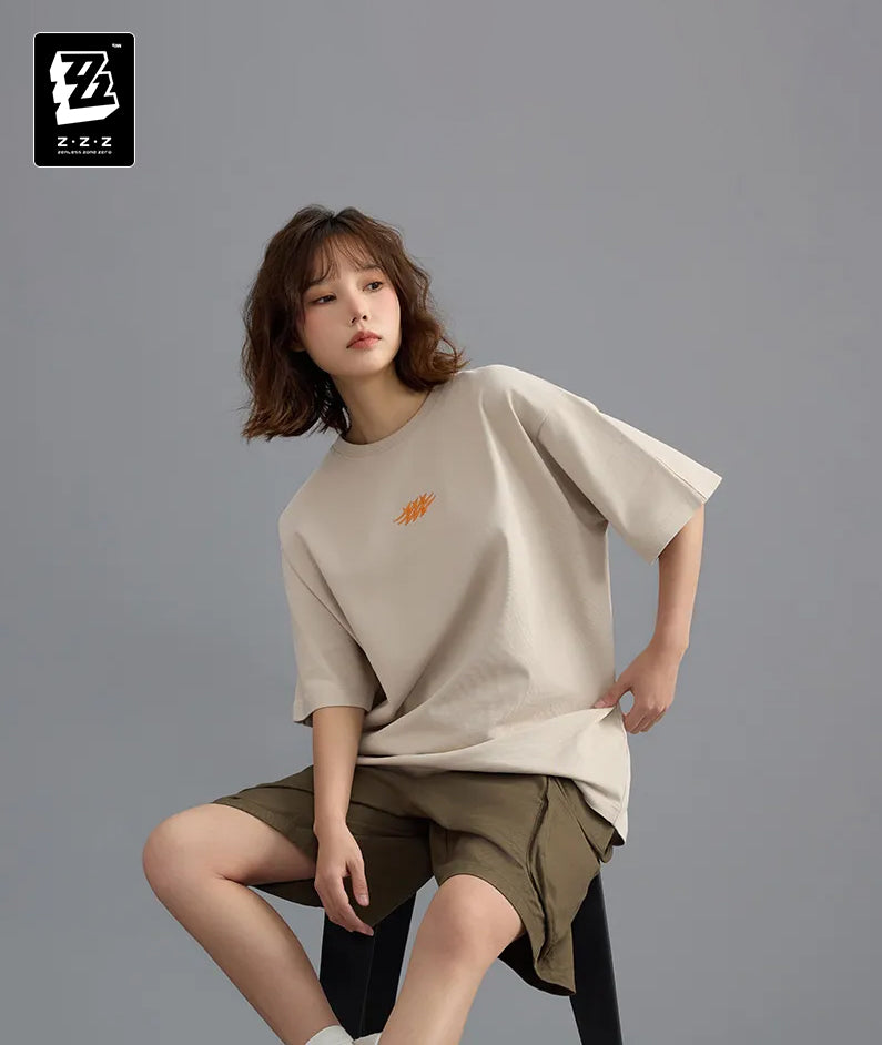 Zenless Zone Zero Cotton T-shirt - Beige