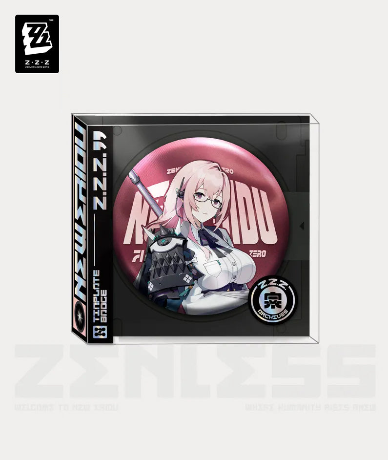 Official ZZZ Section 6 Characters Tinplate Badge Miyabi