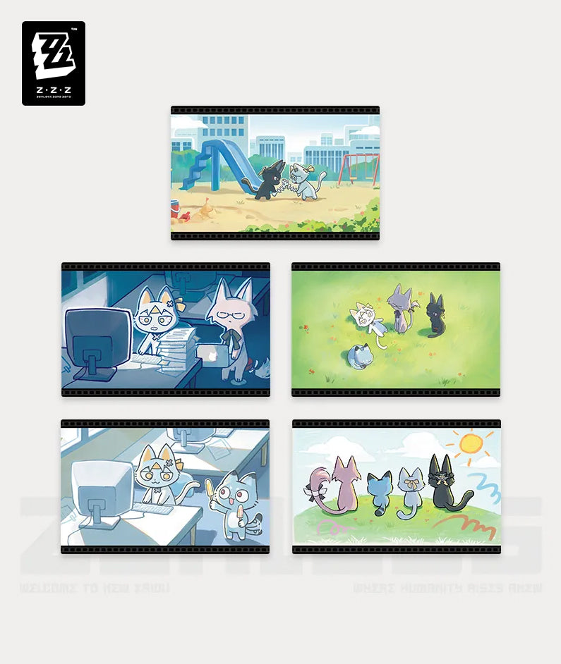 Harumasa, Yanagi, Soukaku, and Miyabi Kitty Postcard Set