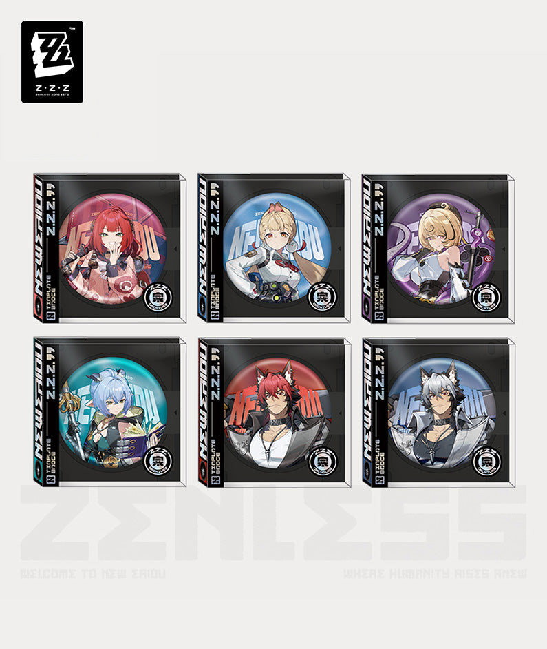 ZZZ Spook Shack Character Tinplate Badge