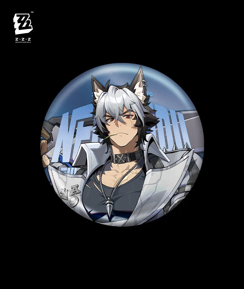 ZZZ Manato White Heart Silhouette Badge