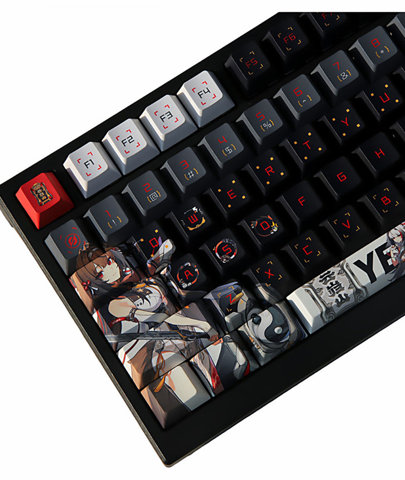 Zenless Zone Zero Ye Shunguang Keycaps for Mechanical Keyboards