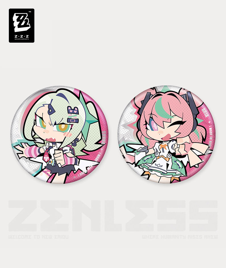 ZZZ Sunna & Aria Chibi Badge