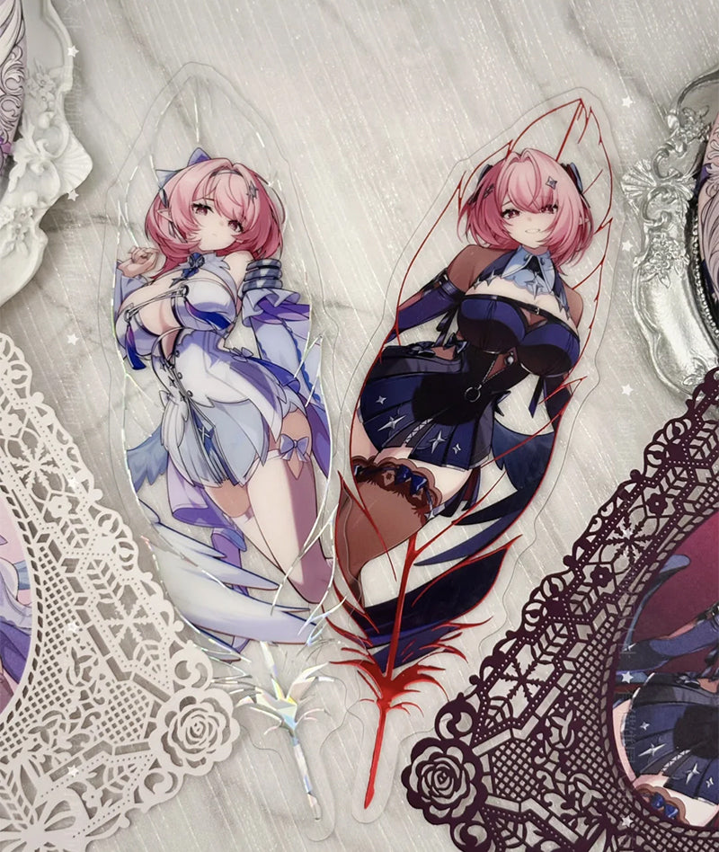 Remielle Feather Clear Card