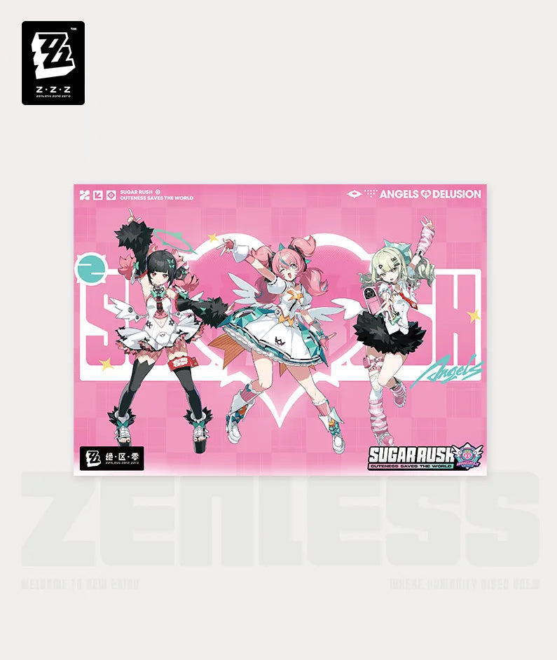 Zenless Zone Zero Angels of Delusion Pink Sugar Rush Series Decorative Poster